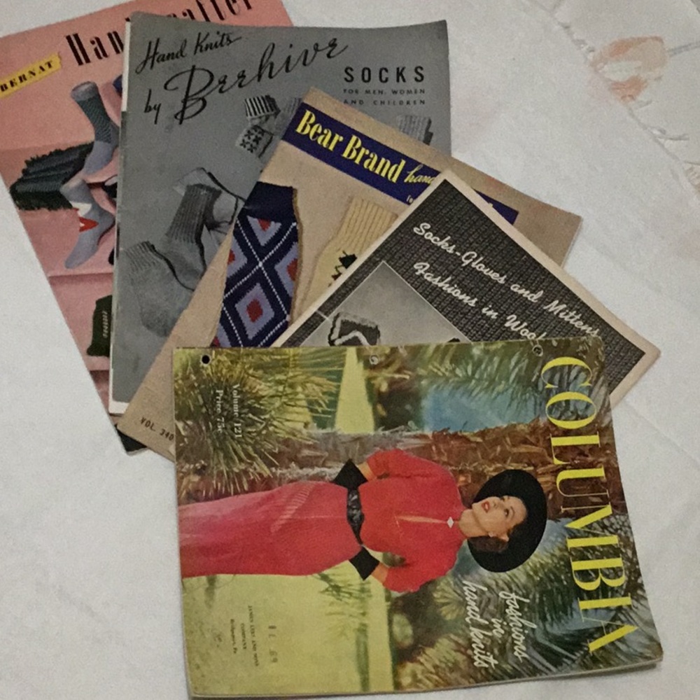 Vintage Patterns for Socks & Clothing 40’s & ‘50’s